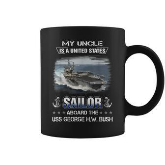 My Uncle Is A Sailor Aboard The Uss George HW Bush Cvn 77 Coffee Mug - Seseable