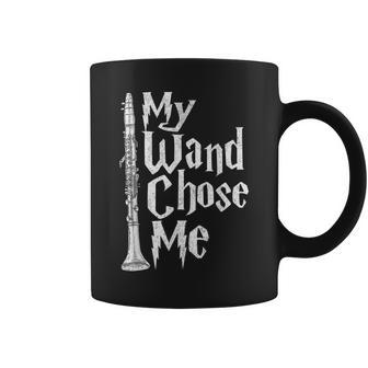 My Wand Chose Me - Clarinet Player Clarinetist Music Lover Coffee Mug | Mazezy