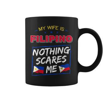 My Wife Is Filipino Republic Of The Philippines Roots Flag Coffee Mug - Seseable