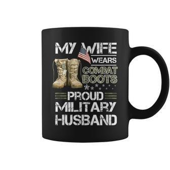My Wife Wears Combat Boots Proud Military Husband Coffee Mug - Seseable