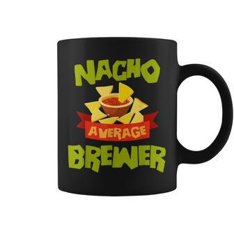 Nacho Average Brewer Funny Birthday Personalized Surname Coffee Mug - Seseable