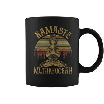 Namaste Muthafuckah Vintage Yoga Lover Gift Coffee Mug - Seseable