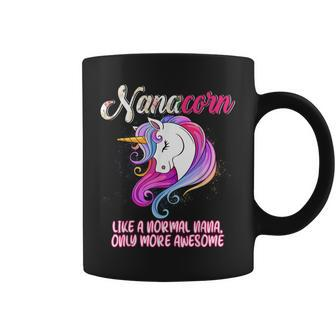Nanacorn Happy Mothers Day Unicorn Lover Proud Nana Coffee Mug - Thegiftio UK