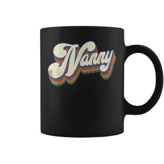 Nanny Gifts For Grandma Retro Vintage Mothers Day Nanny Coffee Mug | Mazezy