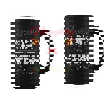 Naughty List Veteran Funny Christmas Xmas Holiday Coffee Mug - Seseable
