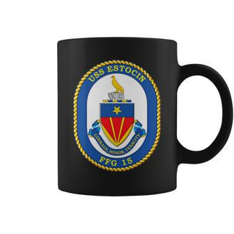 Navy Frigate Ship Ffg 15 Uss Estocin Veteran Patch Coffee Mug - Seseable