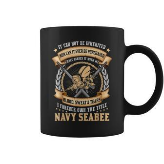 Navy Seabee It Can Not Be Inherited Or Purchase Coffee Mug - Seseable