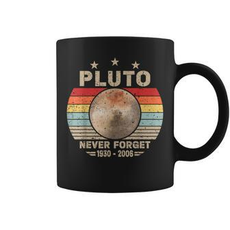 Never Forget Pluto Retro Nerdy Astronomy Space Science Coffee Mug | Mazezy