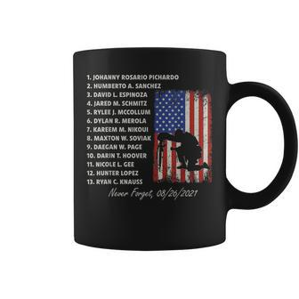 Never Forget The Names Of 13 Fallen Soldiers Coffee Mug | Mazezy