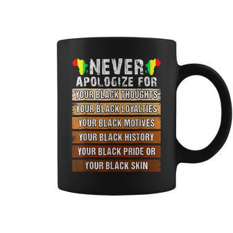 Never Retro Apologize Black History African Melanin Pride Coffee Mug - Seseable