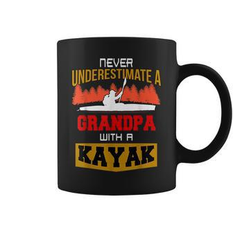 Never Underestimate A Grandpa With A Kayak Coffee Mug | Mazezy