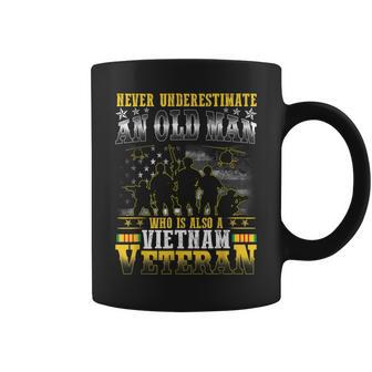 Never Underestimate An Old Man Vietnam Veteran V3 Coffee Mug - Seseable