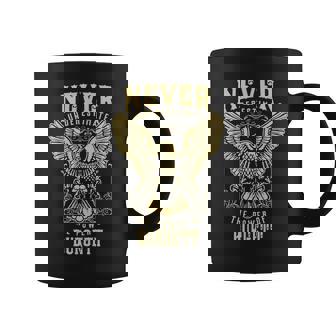 Never Underestimate The Power Of Burgett Personalized Last Name Coffee Mug - Seseable