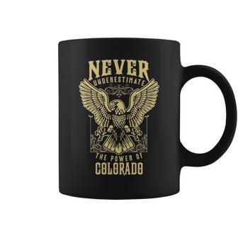 Never Underestimate The Power Of Colorado Personalized Last Name Coffee Mug - Seseable