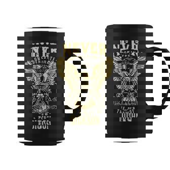 Never Underestimate The Power Of Dickson Personalized Last Name Coffee Mug - Seseable