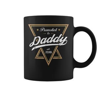 New Dad Expecting Father Promoted To Daddy Est 2018 Gift For Mens Coffee Mug | Mazezy
