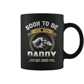 New Daddy Gift Soon To Be Daddy Est 2023 New Dad Coffee Mug - Thegiftio UK