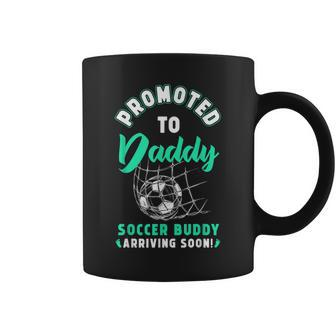 New First Time Dad To Be Soon Soccer Daddy Gift For Mens Coffee Mug | Mazezy DE