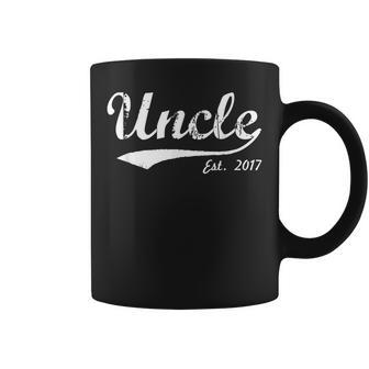 New Uncle Uncle Est 2017 Uncle To Be Coffee Mug | Mazezy UK