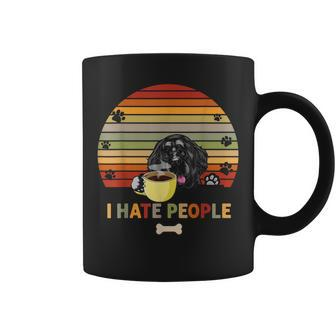 Newfoundland Dog Fathers Day I Hate People With Coffee Coffee Mug - Thegiftio UK