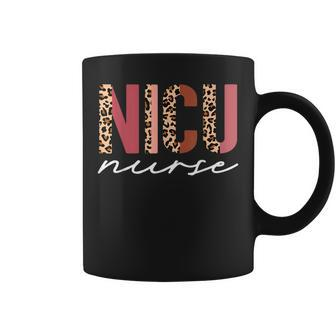 Nicu Nurse Icu Neonatal Boho Leopard Team Tiny Humans Coffee Mug | Mazezy