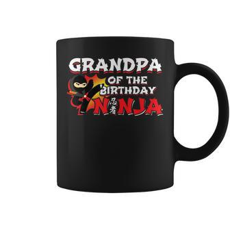 Ninja Birthday Party Grandpa Of The Birthday Ninja Coffee Mug | Mazezy