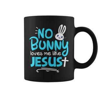 No Bunny Loves Me Like Jesus Funny Christian Easter Graphic Coffee Mug | Mazezy