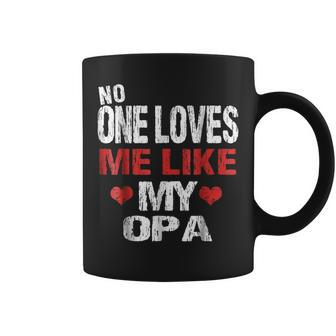 No One Loves Me Like My Opa Gift Grandpa Coffee Mug | Mazezy
