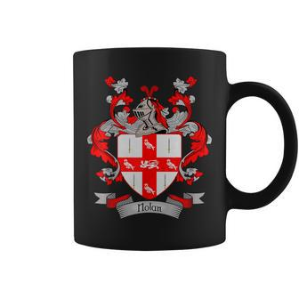 Nolan Coat Of Arms | Nolan Surname Family Crest Coffee Mug - Seseable