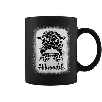 Nonna Life Cow Messy Bun Hair Bleached Mothers Day  Coffee Mug