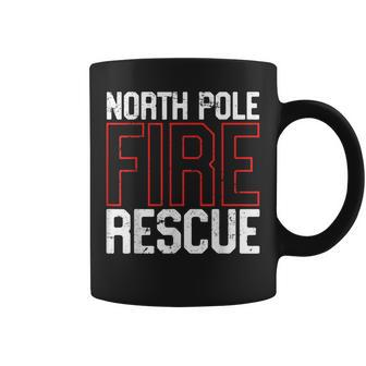 North Pole Fire Rescue Firefighter Department Coffee Mug - Seseable