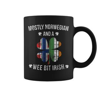 Norwegian Wee Bit Irish Norway St Patricks Day Coffee Mug - Seseable