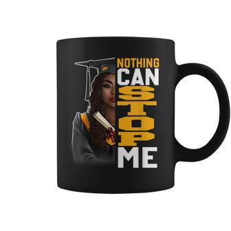 Nothing Can Stop Me Seniors Graduation African Black Girl Coffee Mug - Thegiftio UK
