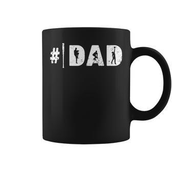 Number One Baseball Dad Pitcher Fathers Day Gift Gift For Mens Coffee Mug | Mazezy