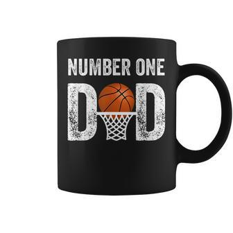 Number One Basketball Dad Fathers Day For Men Gift For Mens Coffee Mug
