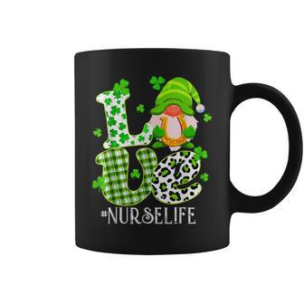 Nurse Life St Patricks Day Lucky Nurse Shamrock Love Nurse Coffee Mug - Seseable