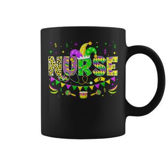 Nurse Lover Funny Mardi Gras Carnival Party Women Men Coffee Mug - Seseable