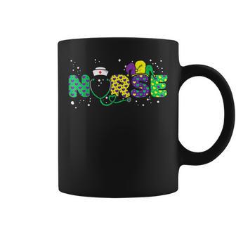Nurse Mardi Gras Carnival Mask Costume Jester Hat Coffee Mug | Seseable CA