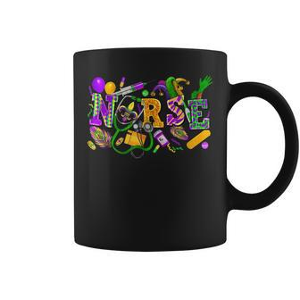 Nurse Mardi Gras Carnival Masquerade Party Nursing Rn Lpn Coffee Mug - Seseable