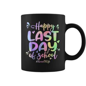 Nurse Rn Happy Last Day Of School Funny Tie Dye Coffee Mug | Mazezy