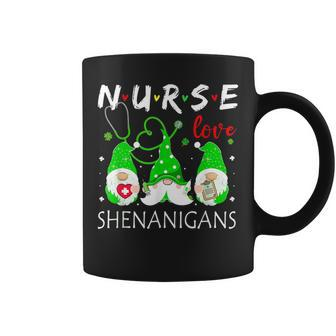 Nurses Love Shenanigans Funny Gnomes Nurse St Patricks Day V10 Coffee Mug - Seseable