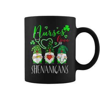 Nurses Love Shenanigans Funny Gnomes Nurse St Patricks Day V11 Coffee Mug - Seseable