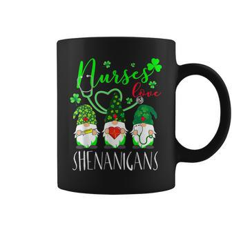 Nurses Love Shenanigans Funny Gnomes Nurse St Patricks Day V2 Coffee Mug - Seseable