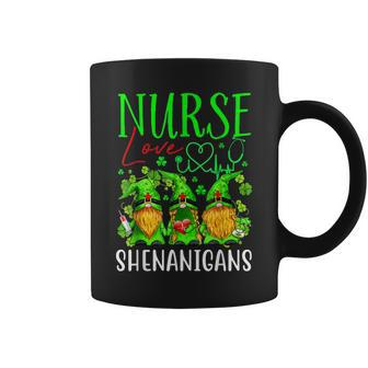 Nurses Love Shenanigans Funny Gnomes Nurse St Patricks Day V3 Coffee Mug - Seseable