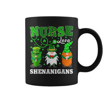 Nurses Love Shenanigans Funny Gnomes Nurse St Patricks Day V5 Coffee Mug - Seseable