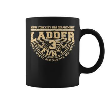 Nyc Fire Department Station Ladder 3 New York Firefighter Us Coffee Mug - Seseable