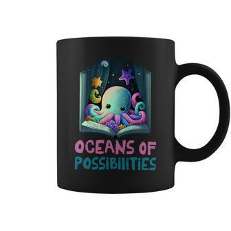 Oceans Of Possibilities Summer Reading 2023 Kawaii Octopus Coffee Mug | Mazezy