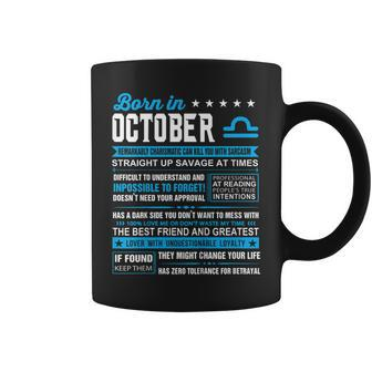 October Birthday Gifts - Born In October Libra Coffee Mug | Mazezy