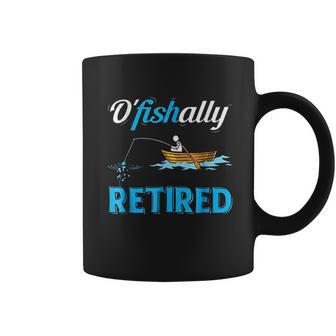 Ofishally Retired Funny Fisherman Retirement Gift Coffee Mug - Thegiftio UK