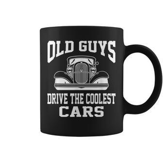 Old Guys Coolest Cars Vintage Hot Rod Dad Grandpa Coffee Mug | Mazezy